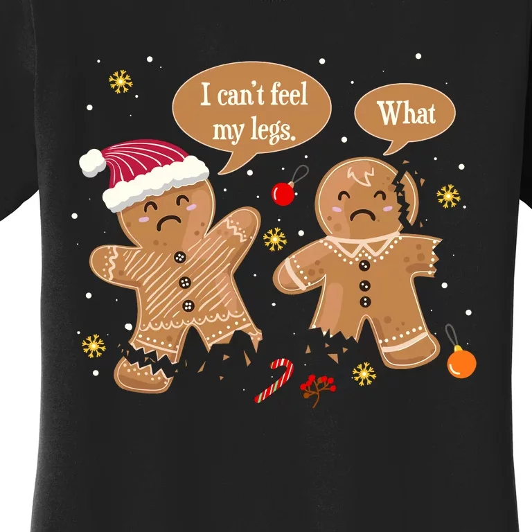 Funny Christmas Cookie Gingerbread Oh Snap Baking Team Baker Women's T-Shirt