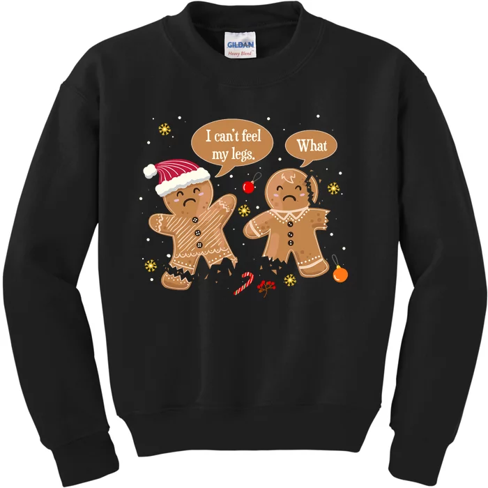 Funny Christmas Cookie Gingerbread Oh Snap Baking Team Baker Kids Sweatshirt