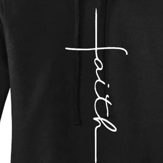 Faith Cross Christian For Men Women Kids Women's Pullover Hoodie