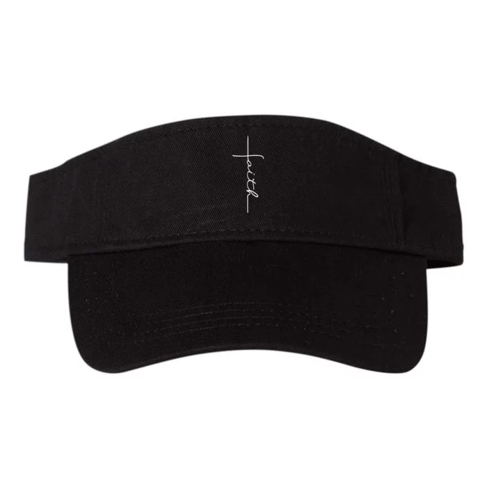 Faith Cross Christian For Men Women Kids Valucap Bio-Washed Visor