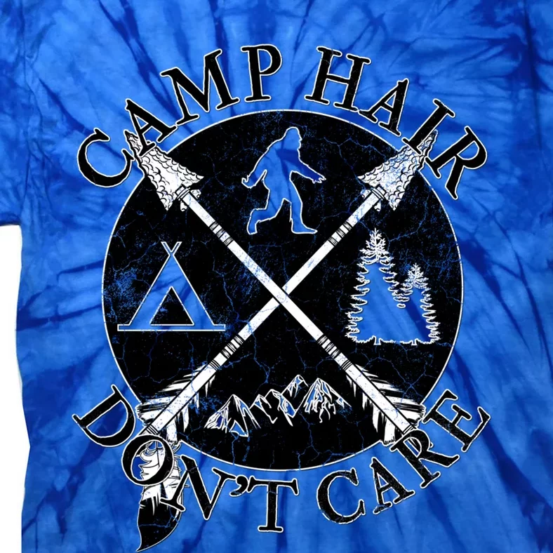 Funny Camping Camp Hair Dont Care Arrow Gift Tie-Dye T-Shirt