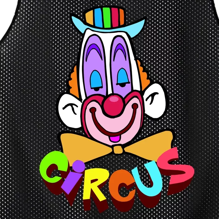 Funny Clown Circus Face Funny Retro Mesh Reversible Basketball Jersey Tank