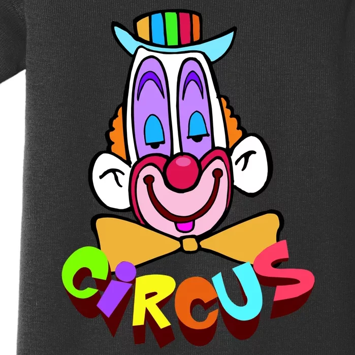 Funny Clown Circus Face Funny Retro Baby Bodysuit