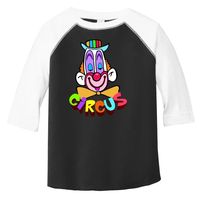 Funny Clown Circus Face Funny Retro Toddler Fine Jersey T-Shirt