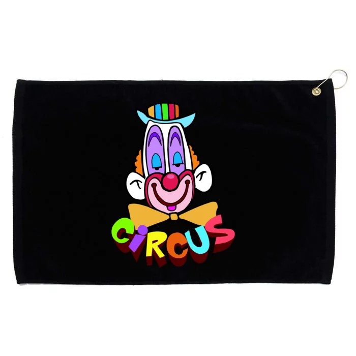 Funny Clown Circus Face Funny Retro Grommeted Golf Towel