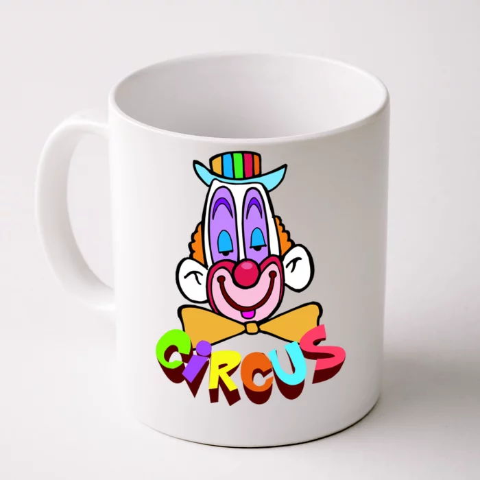 Funny Clown Circus Face Funny Retro Front & Back Coffee Mug