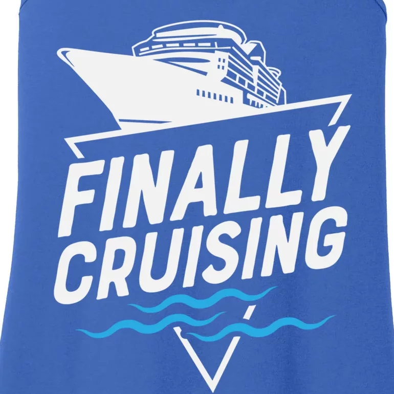 Finally Cruising Cruise Ship Family Vacation Gift Ladies Essential Tank