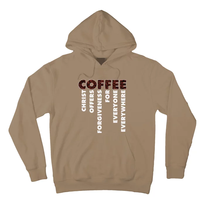 Funny Christ Coffee Gift For Christian Jesus Bible Gift Hoodie