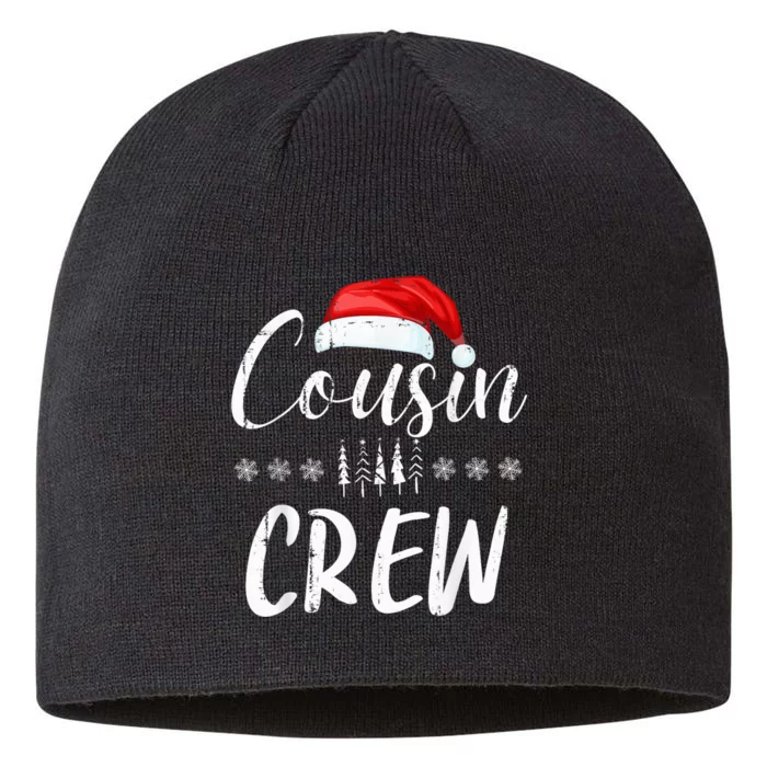 Funny Cousin Crew Christmas Santa Hat Family Matching 8 1/2in Sustainable Knit Beanie