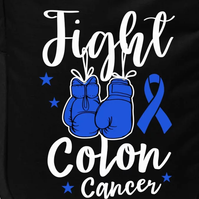 Fight Colon Cancer Gloves Support Colon Cancer Awareness Impact Tech Backpack