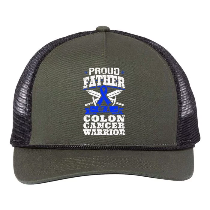 Funny Colon Cancer Survivor Cancer Awareness Ribbon Retro Rope Trucker Hat Cap