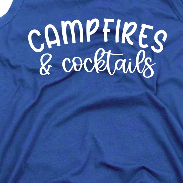 Funny Camping Campfires And Cocktails Gift Tank Top