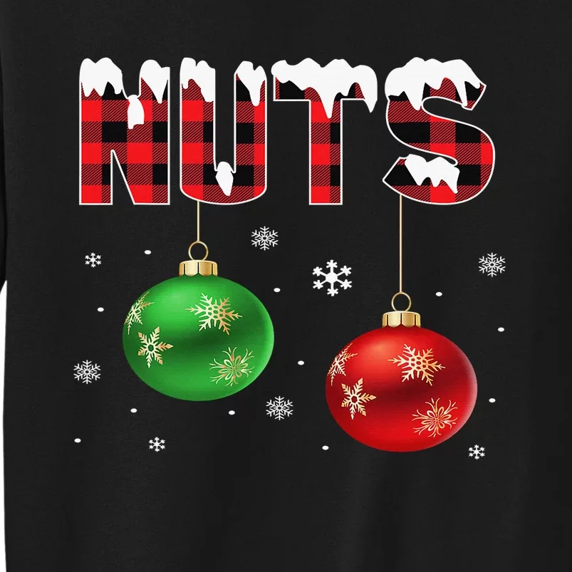 Funny Christmas Chest Nuts Matching Couples Chestnuts Sweatshirt