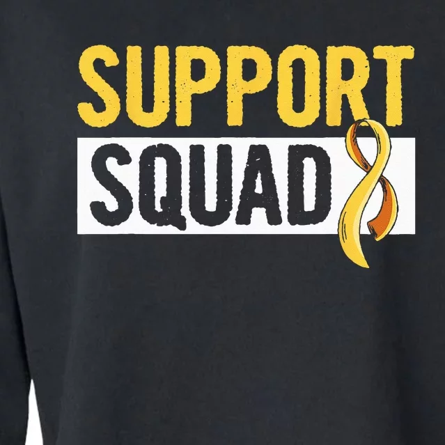 Fight Childhood Cancer Quote For A Childhood Cancer Survivor Cropped Pullover Crew