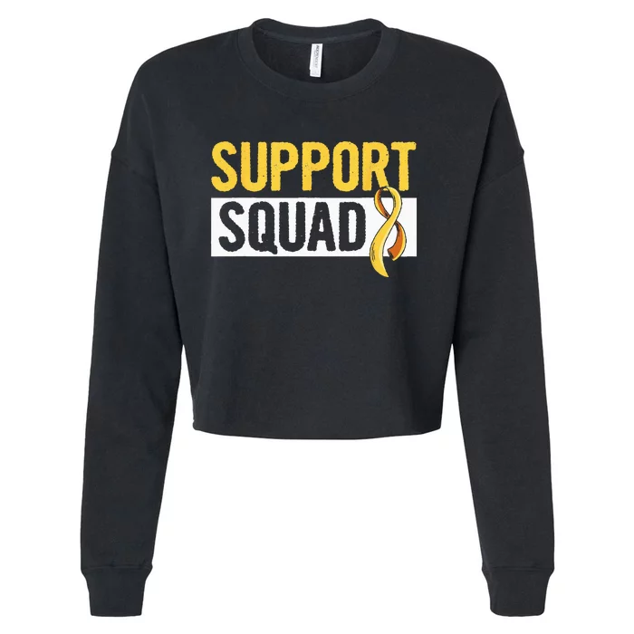 Fight Childhood Cancer Quote For A Childhood Cancer Survivor Cropped Pullover Crew