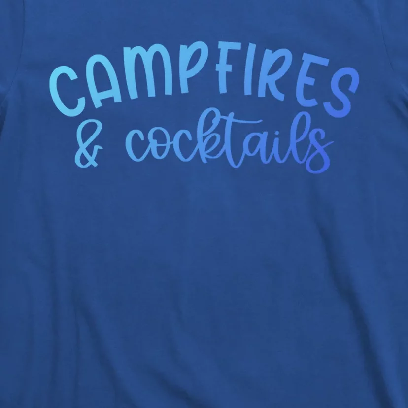 Funny Camping Campfires And Cocktails Gift T-Shirt