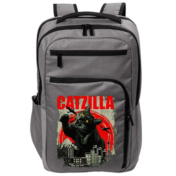 Funny Cat Catzilla Impact Tech Backpack