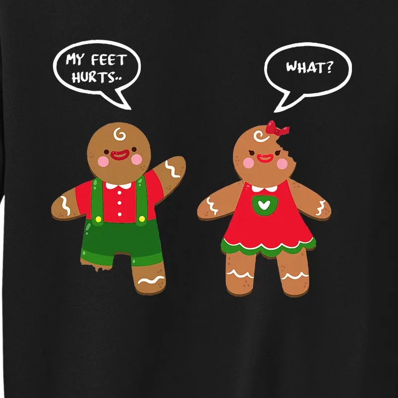 Funny Crude Christmas Humor Gingerbread Puns Slapstick Xmas Sweatshirt