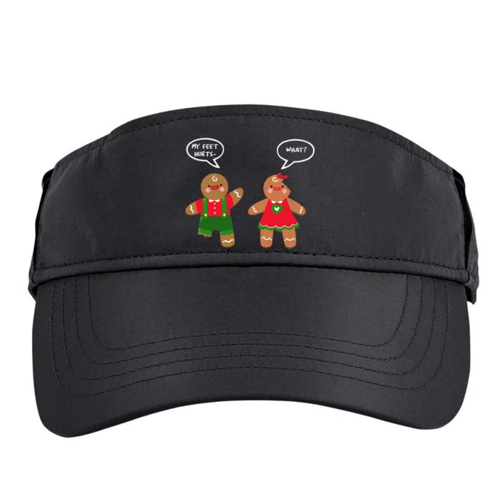 Funny Crude Christmas Humor Gingerbread Puns Slapstick Xmas Adult Drive Performance Visor