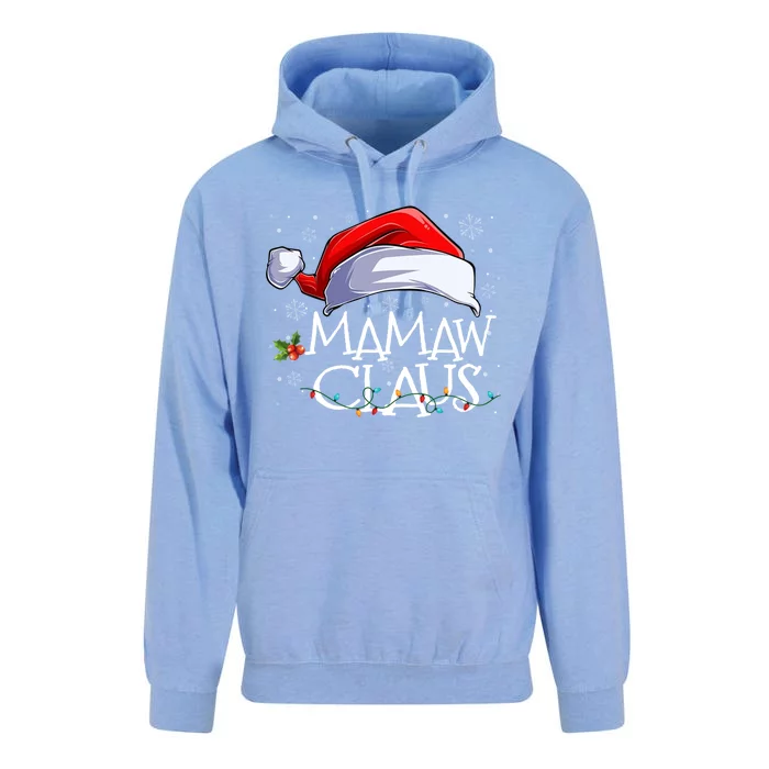 Funny Christmas Cute Hat Santa Mamaw Claus Family Pajamas Gift Unisex Surf Hoodie