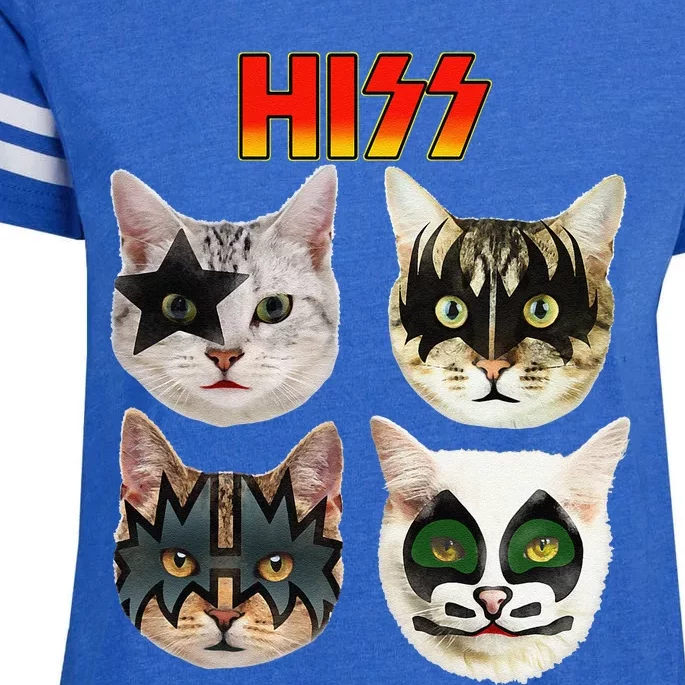 Funny Cat Cat Lover Cat Hiss Cat Owner Cat Humor Enza Ladies Jersey Football T-Shirt