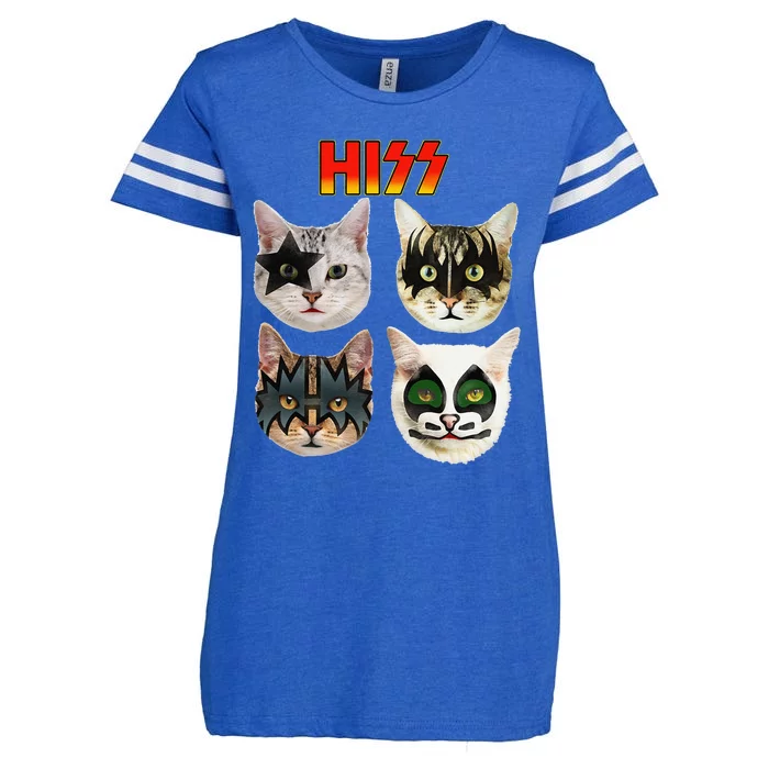 Funny Cat Cat Lover Cat Hiss Cat Owner Cat Humor Enza Ladies Jersey Football T-Shirt