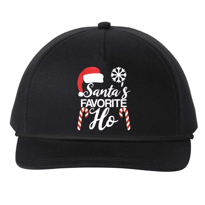 Funny Christmas Claus Family Pajama Santas Favorite Ho Gift Snapback Five-Panel Rope Hat