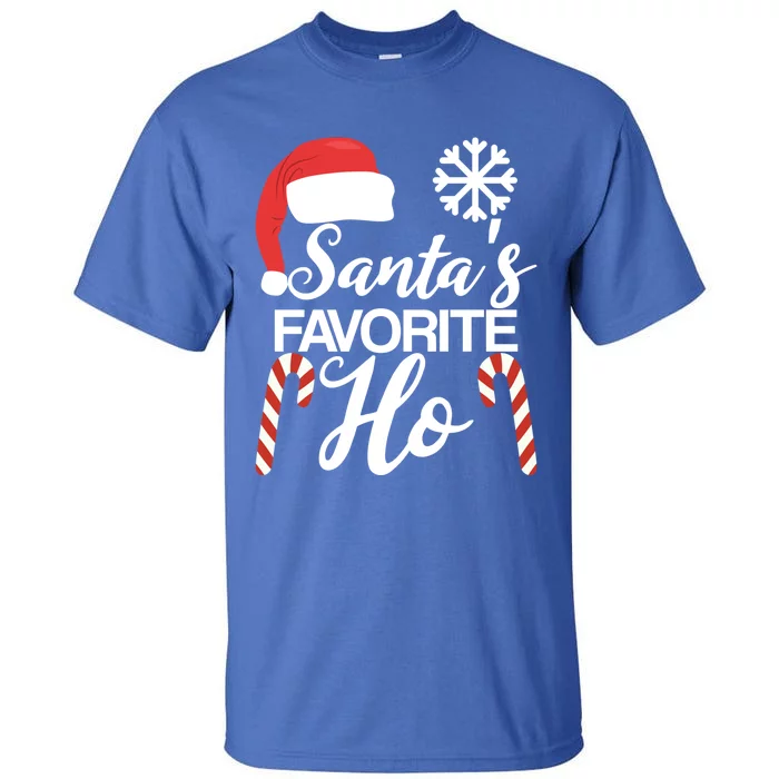 Funny Christmas Claus Family Pajama Santas Favorite Ho Gift Tall T-Shirt