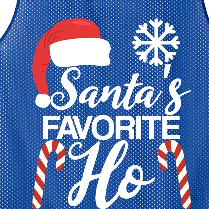 Funny Christmas Claus Family Pajama Santas Favorite Ho Gift Mesh Reversible Basketball Jersey Tank