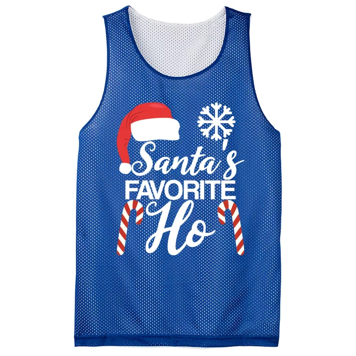 Funny Christmas Claus Family Pajama Santas Favorite Ho Gift Mesh Reversible Basketball Jersey Tank