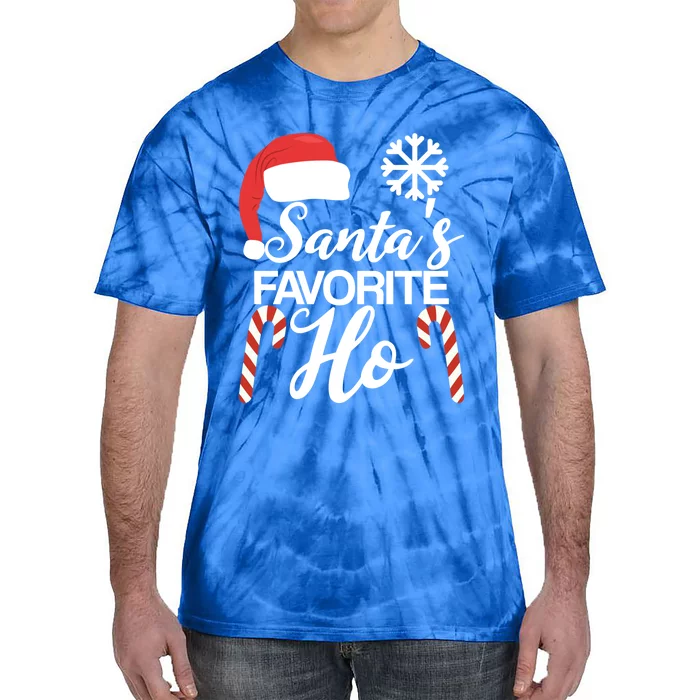 Funny Christmas Claus Family Pajama Santas Favorite Ho Gift Tie-Dye T-Shirt