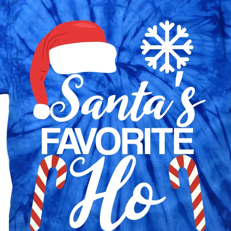 Funny Christmas Claus Family Pajama Santas Favorite Ho Gift Tie-Dye T-Shirt