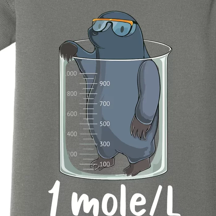 Funny Chemistry Chemist Student Science Teacher Moles Women Baby Bodysuit