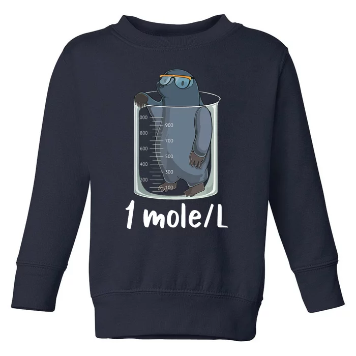 Funny Chemistry Chemist Student Science Teacher Moles Women Toddler Sweatshirt