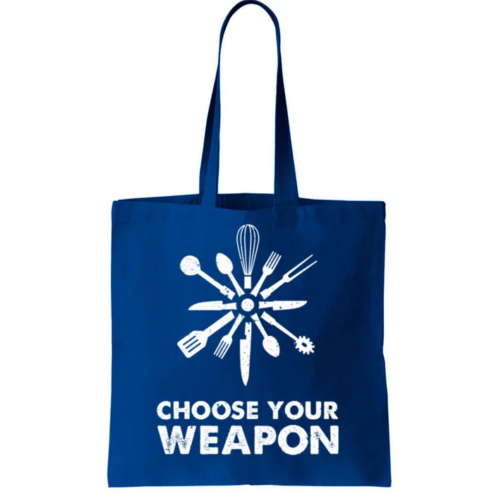 Funny Cooking Choose Your Weapon Kitchen Utensils Gift Tote Bag