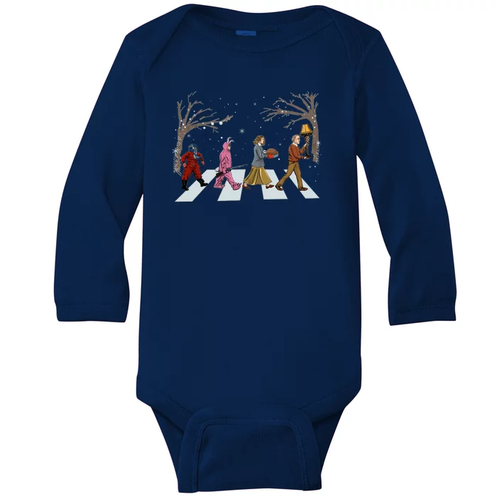 Funny Classic Christmas Story Road Baby Long Sleeve Bodysuit