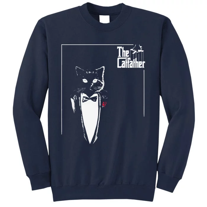 Funny Cat CatFather Cat Tee Cat Humor Tall Sweatshirt