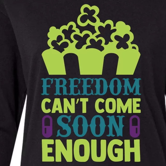 Freedom Cant Come Soon Enough Womens Cotton Relaxed Long Sleeve T-Shirt