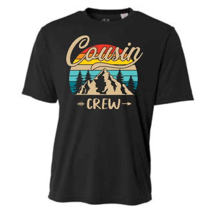 Funny Cousin Crew Family Outdoor Sunset Summer Camp Lover Cooling Performance Crew T-Shirt