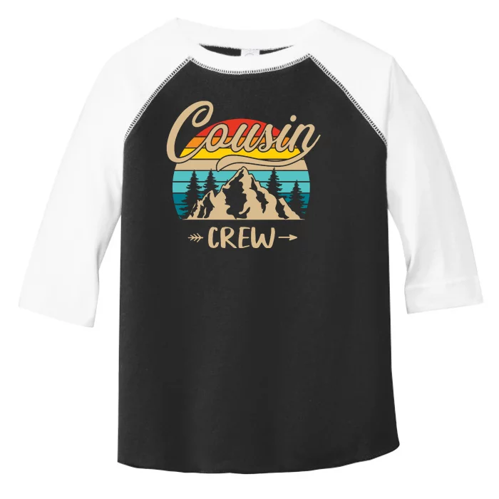 Funny Cousin Crew Family Outdoor Sunset Summer Camp Lover Toddler Fine Jersey T-Shirt