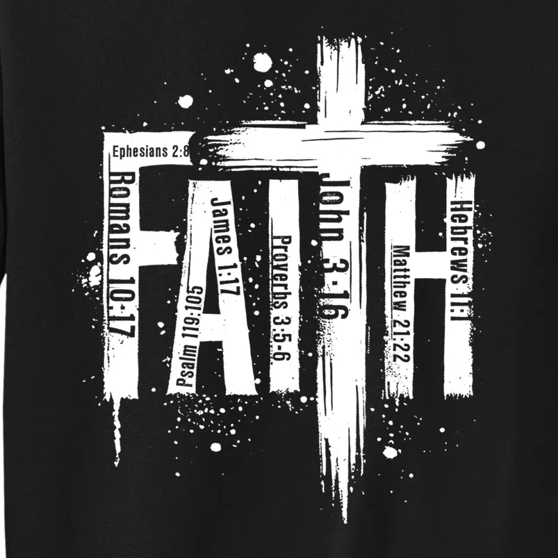 Faith Cross Christ Religious Inspirational Apparel Sweatshirt