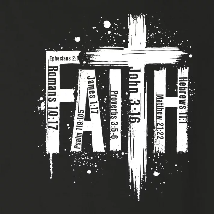 Faith Cross Christ Religious Inspirational Apparel Toddler Long Sleeve Shirt