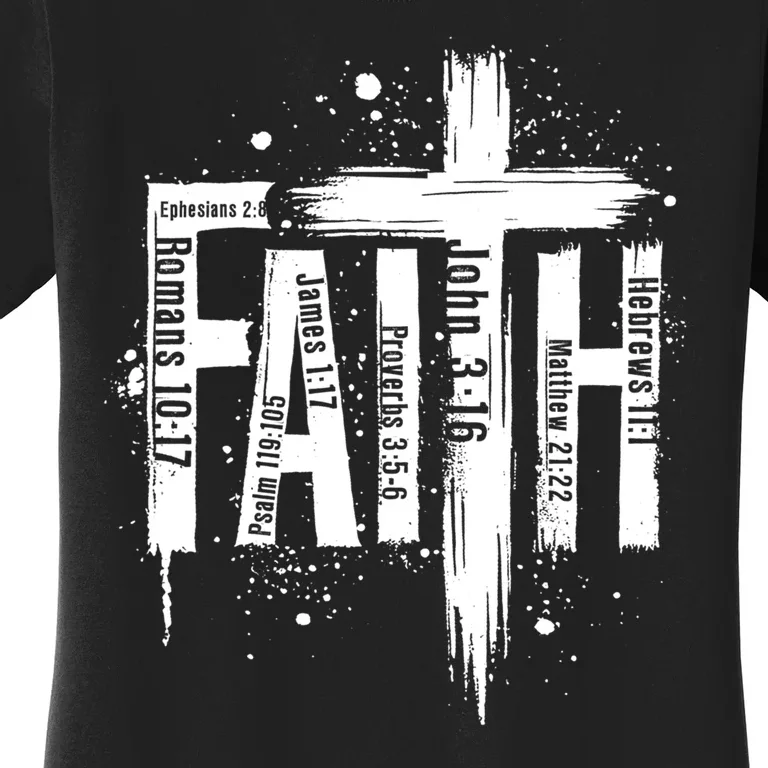 Faith Cross Christ Religious Inspirational Apparel Women's T-Shirt