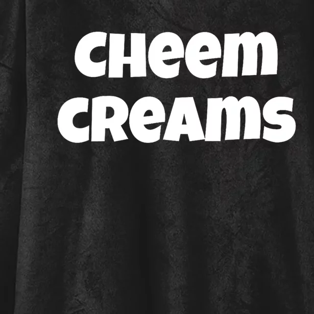 Funny Cheem Creams Novelty Gag Fun Social Media Humor Hooded Wearable Blanket