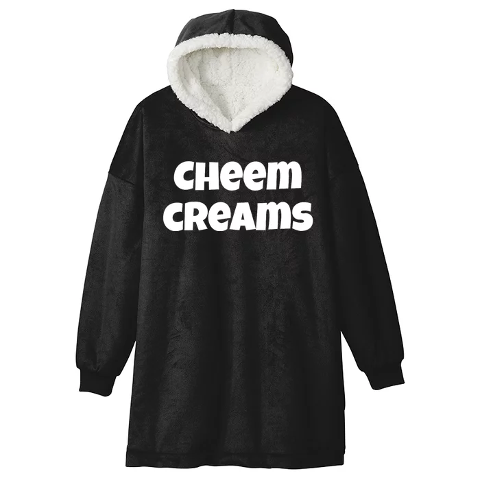 Funny Cheem Creams Novelty Gag Fun Social Media Humor Hooded Wearable Blanket