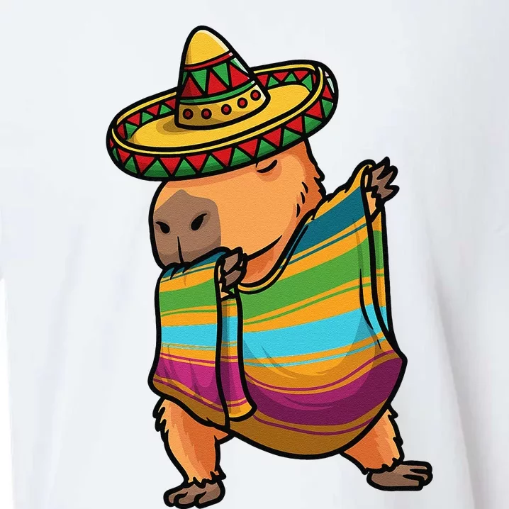 Funny Capybara Cinco De Mayo Rodent Dab Mexican Gift Sueded Cloud Jersey T-Shirt