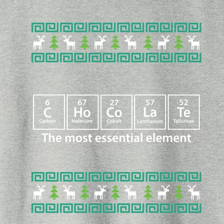 Funny Chemistry Chocolate Chocolate Elet Ugly Xmas Gift Women's Crop Top Tee