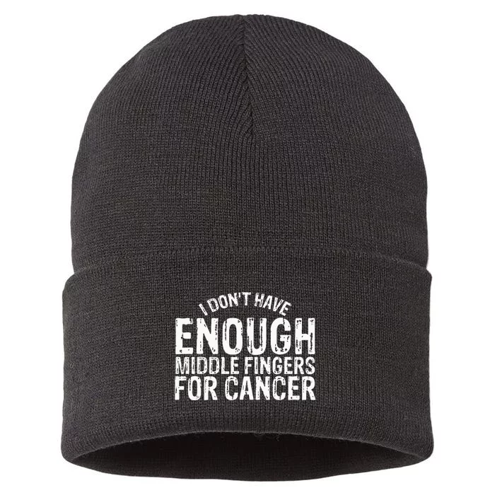 Funny Chemo Chemotherapy Battle Cancer Sustainable Knit Beanie