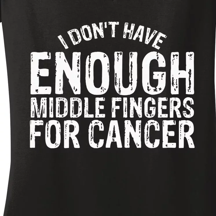 Funny Chemo Chemotherapy Battle Cancer Women's V-Neck T-Shirt