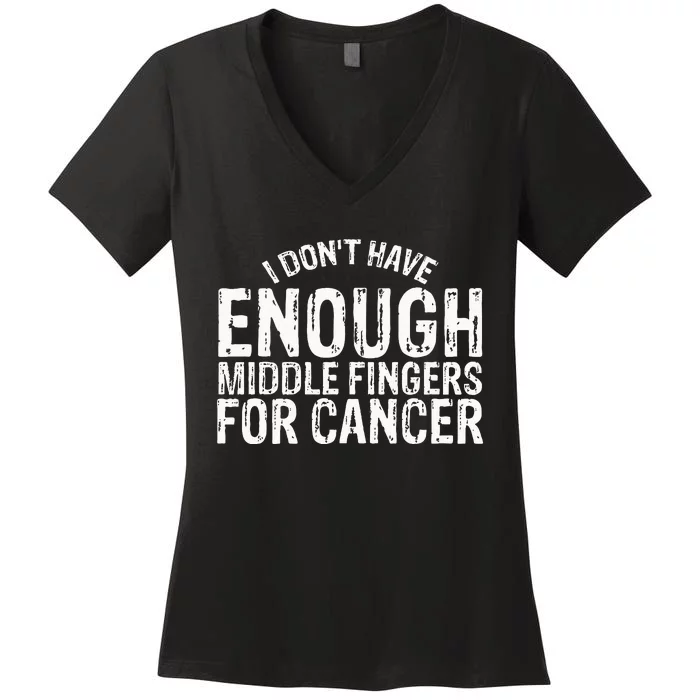 Funny Chemo Chemotherapy Battle Cancer Women's V-Neck T-Shirt